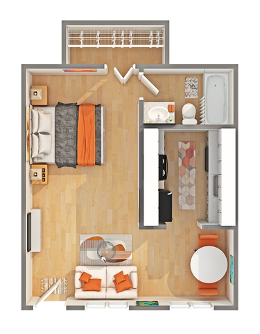 Studio - A Floorplan