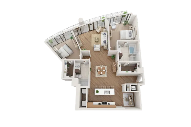 Arrive Upper Kirby_2BR 2BA Flat B 1730sf