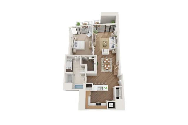 Arrive Upper Kirby_1BR 1BA Flat C