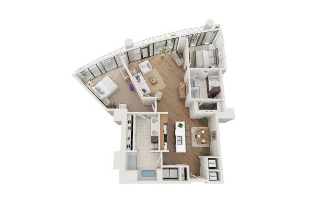 Arrive Upper Kirby_2BR 2BA Flat D 1795sf