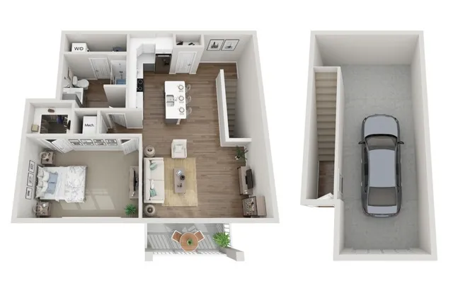 Floor Plan 1M | Seasons at River View | Apartments in Pleasant Prairie, WI