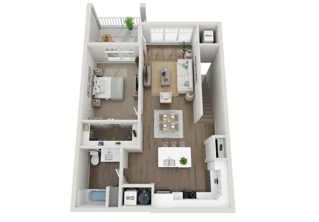 Floor Plan 1E | Seasons at River View | Apartments in Pleasant Prairie, WI