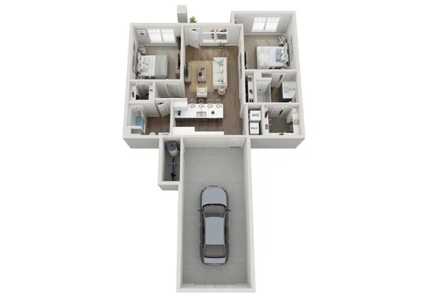 Floor Plan 2H | Seasons at River View | Apartments in Pleasant Prairie, WI