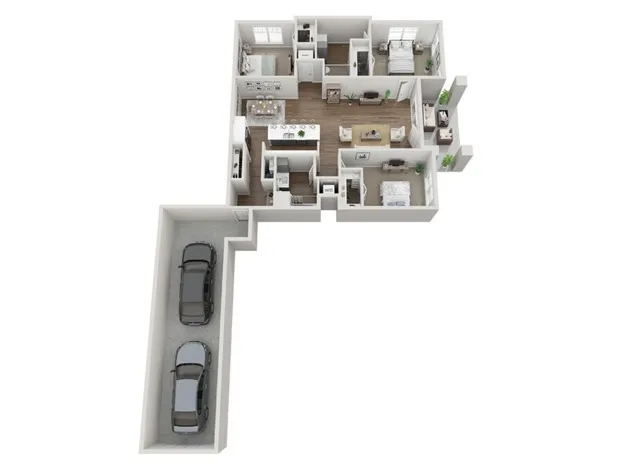 Floor Plan 3A | Seasons at River View | Apartments in Pleasant Prairie, WI