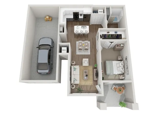 Floor Plan 1C | Seasons at Mount Pleasant | Apartments in Mount Pleasant, WI