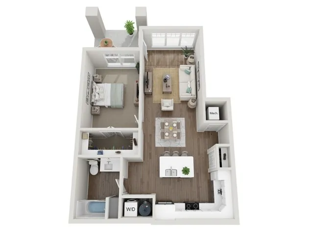 Floor Plan 1A | Seasons at Mount Pleasant | Apartments in Mount Pleasant, WI