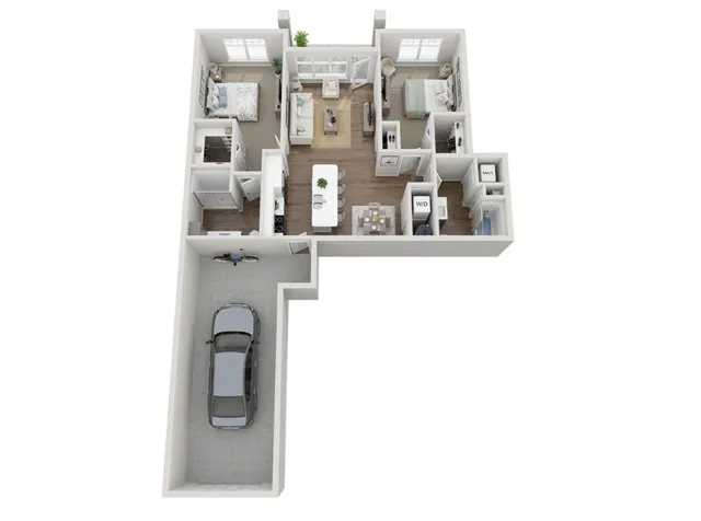 Floor Plan 2B | Seasons at Mount Pleasant | Apartments in Mount Pleasant, WI