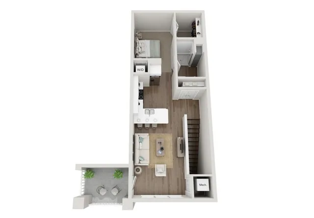 Floor Plan A | Seasons at River View | Apartments in Pleasant Prairie, WI