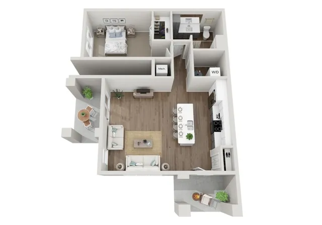 Floor Plan 1D | Seasons at River View | Apartments in Pleasant Prairie, WI