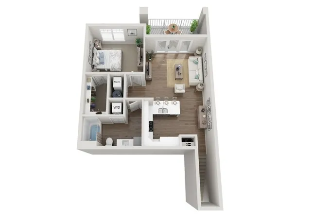 Floor Plan 1J | Seasons at River View | Apartments in Pleasant Prairie, WI