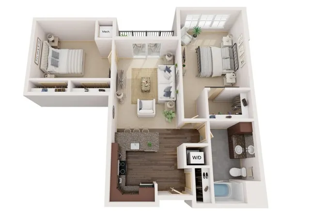 Floor Plan C3 | Elan | Apartments in Fitchburg, WI