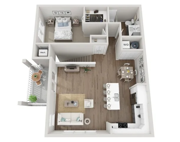 Floor Plan 1G | Seasons at Plainfield | Apartments in Plainfield, IL