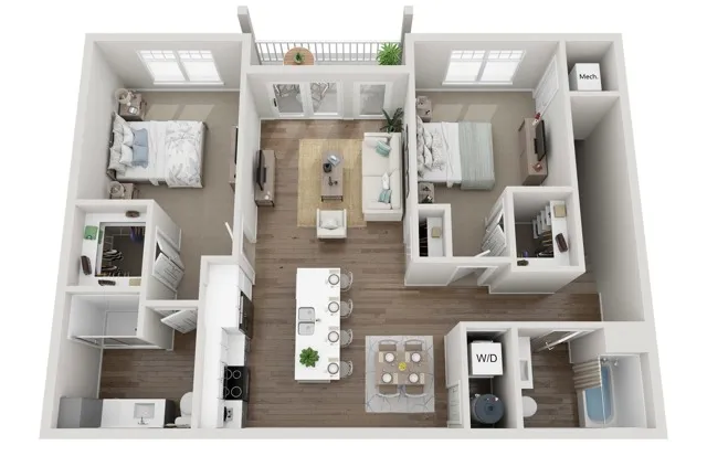 Floor Plan 2D | Seasons at Plainfield | Apartments in Plainfield, IL