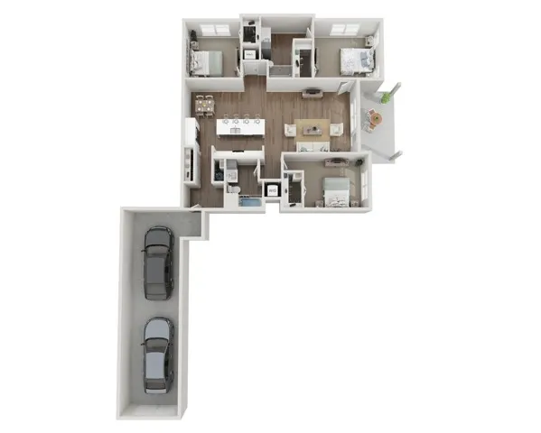 Floor Plan 3A | Seasons at Plainfield | Apartments in Plainfield, IL