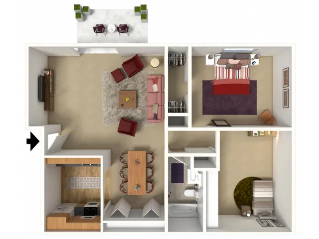 Two Bedroom | Arbor Lakes | Apartments in Middleton, WI