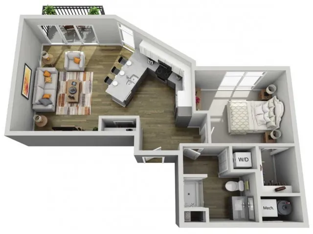 Floor Plan 1F | State Street Station | Apartments in Wauwatosa, WI