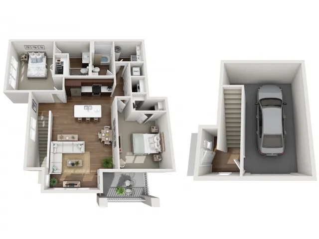 Floor Plan 2J | Seasons at Orchard Hills | Apartments in Oak Creek, WI