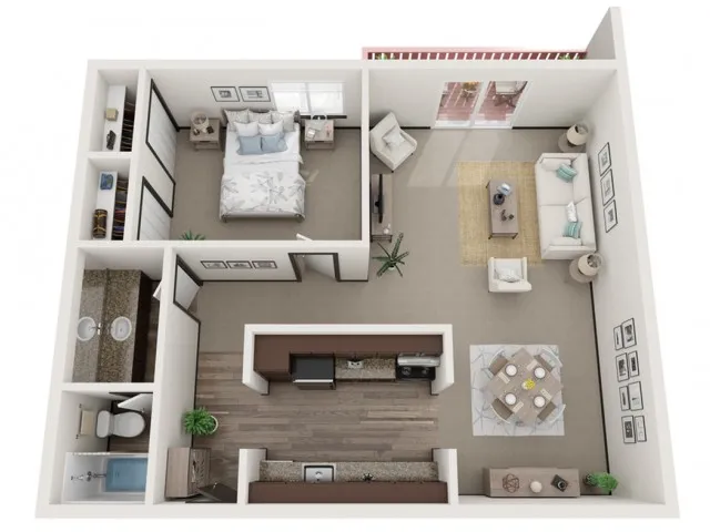 One Bedroom, One Bathroom | Ridge View Apartments | Apartments in Saint Francis, WI