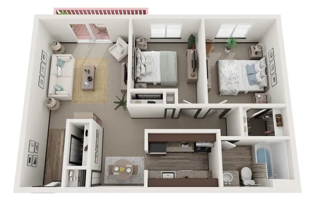 Two Bedroom, One Bathroom | Ridge View Apartments | Apartments in Saint Francis, WI