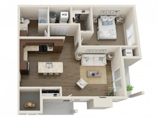 Floor Plan A | High Bluff Townhomes | Apartments in Grafton, WI