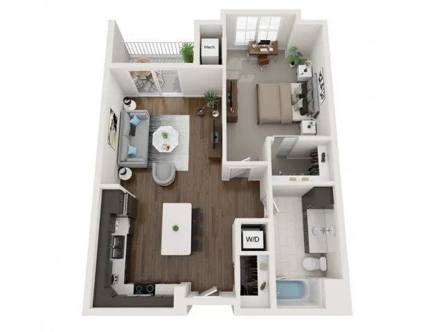 B2 - The 85 at Maple Grove | Townhomes and Apartments in Madison, WI