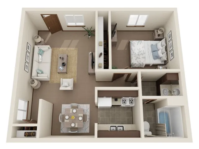 One Bedroom, One Bathroom | Stone Point Apartments | Apartments in Menomonee Falls, WI