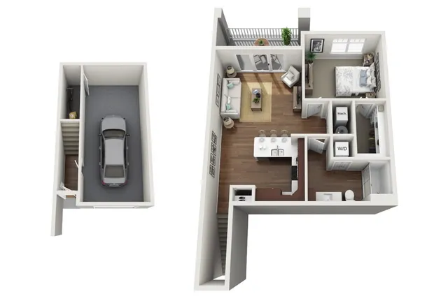 Floor Plan 1B | Drexel Ridge Apartments | Apartments in Oak Creek, WI
