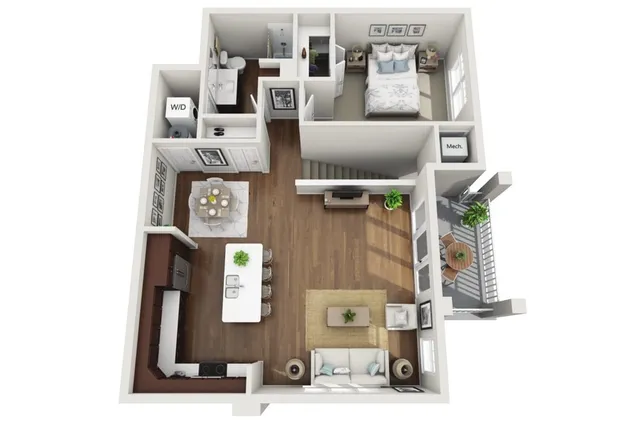 Floor Plan 1L | Drexel Ridge Apartments | Apartments in Oak Creek, WI