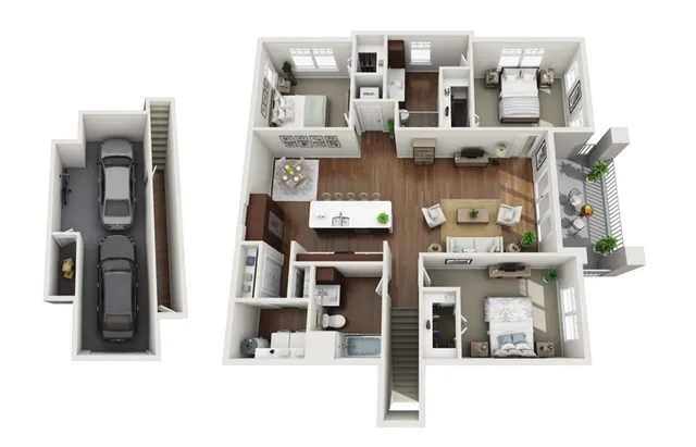 Floor Plan 3C | Drexel Ridge Apartments | Apartments in Oak Creek, WI