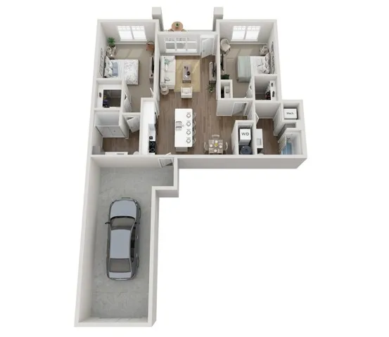 Floor Plan 2B | Seasons at North Aurora | Apartments in North Aurora, IL