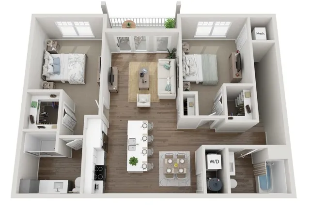 Floor Plan 2D | Seasons at North Aurora | Apartments in North Aurora, IL