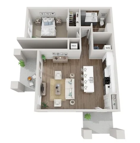 Floor Plan 1D | Seasons at Franklin | Apartments in Franklin, WI