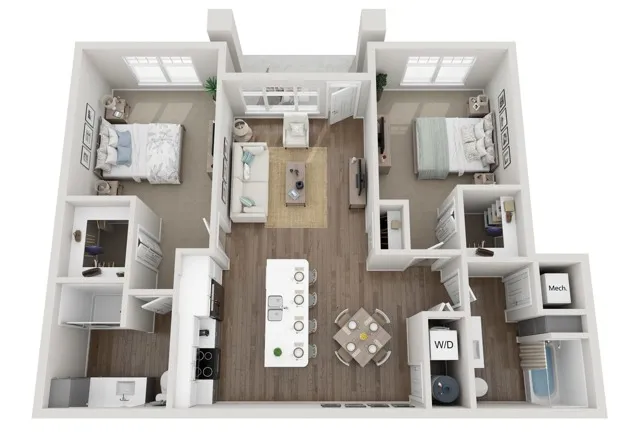 Floor Plan 2J | Seasons at Franklin | Apartments in Franklin, WI