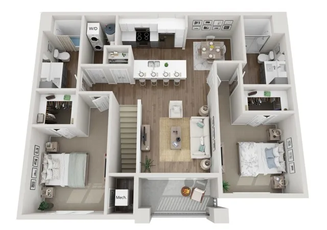 Floor Plan 2K | Seasons at Franklin | Apartments in Franklin, WI