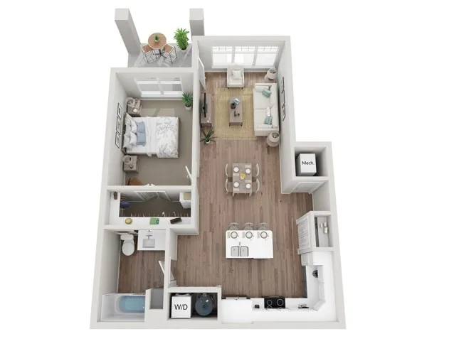 Floor Plan 1A | Seasons at Franklin | Apartments in Franklin, WI