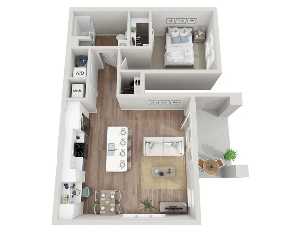Floor Plan 1B | Seasons at Franklin | Apartments in Franklin, WI