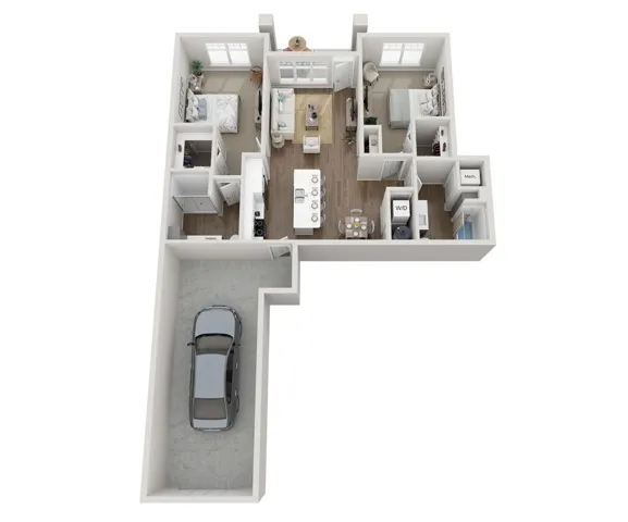 Floor Plan 2B | Seasons at Franklin | Apartments in Franklin, WI
