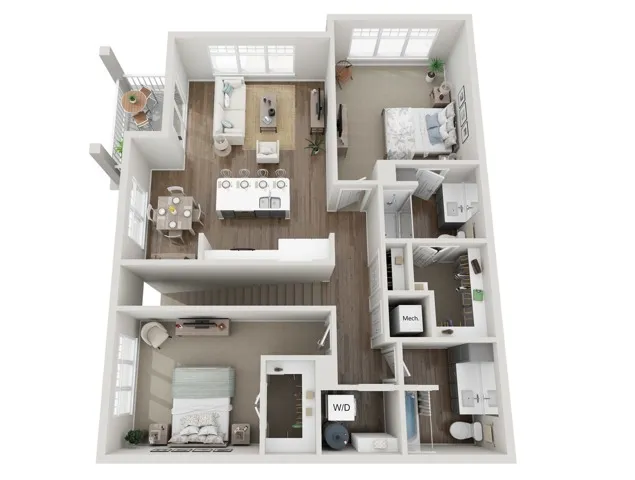 Floor Plan 2C | Seasons at Franklin | Apartments in Franklin, WI