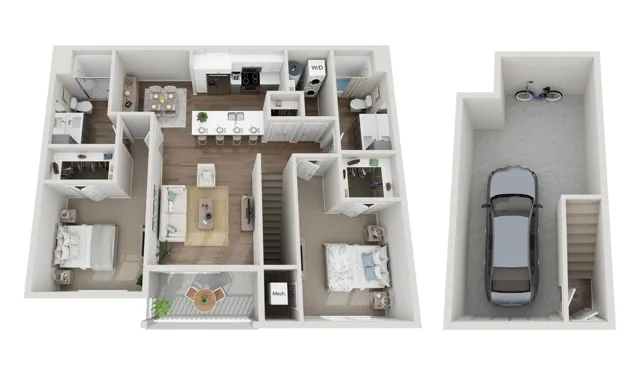 Floor Plan 2E | Seasons at Franklin | Apartments in Franklin, WI