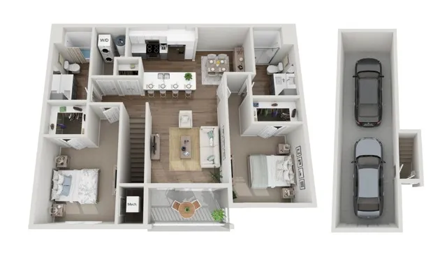 Floor Plan 2F | Seasons at Franklin | Apartments in Franklin, WI