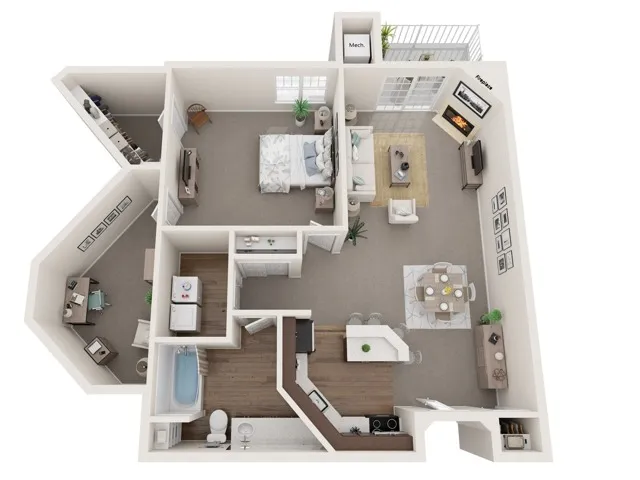 The Chamberlain I | The Landmark at Hatchery Hill | Apartments in Fitchburg, WI