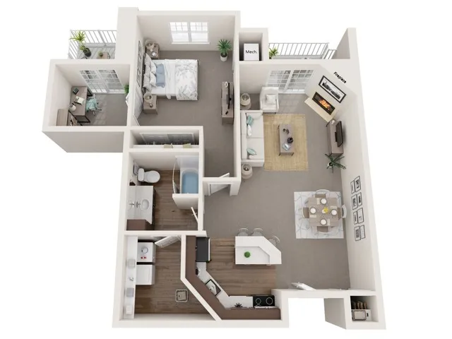 The Langdon II | The Landmark at Hatchery Hill | Apartments in Fitchburg, WI