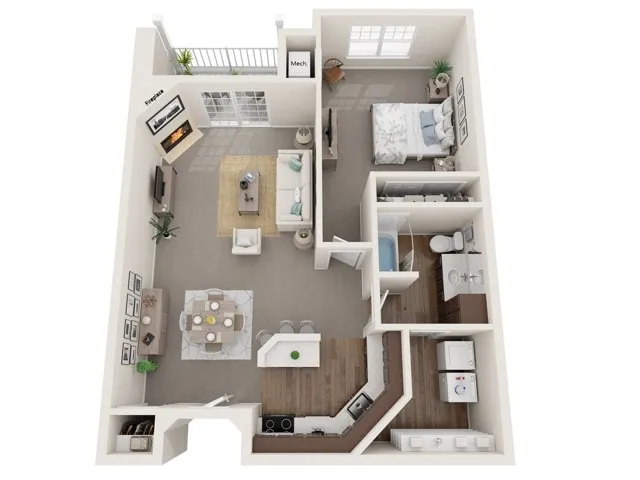 The Babcock II | The Landmark at Hatchery Hill | Apartments in Fitchburg, WI