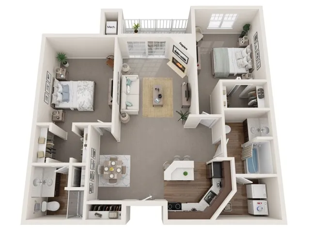 The Peterson | The Landmark at Hatchery Hill | Apartments in Fitchburg, WI