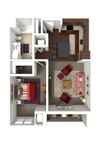 Floor Plan B1 | 50Twenty | Apartments in Madison, WI