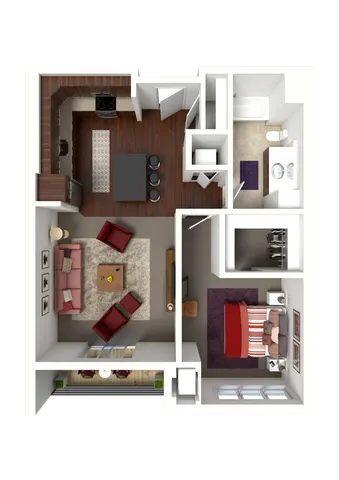 Floor Plan B2 | 50Twenty | Apartments in Madison, WI