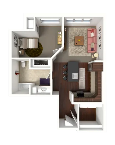 Floor Plan B4 | 50Twenty | Apartments in Madison, WI