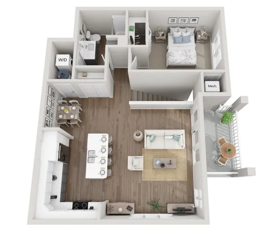 Floor Plan 1F | Seasons at Grafton | Apartments in Grafton, WI