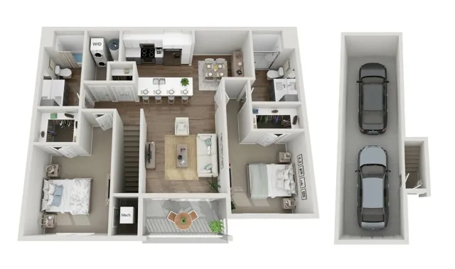 Floor Plan 2F | Seasons at Grafton | Apartments in Grafton, WI