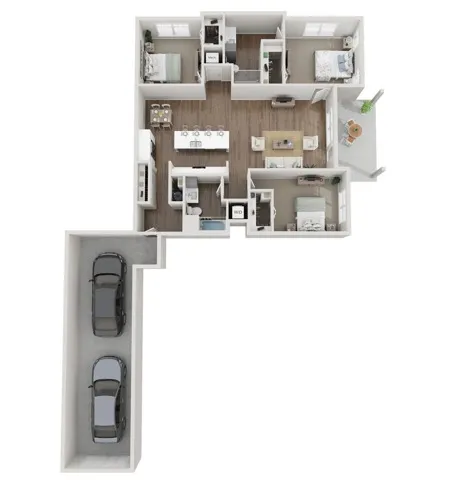 Floor Plan 3A | Seasons at Grafton | Apartments in Grafton, WI